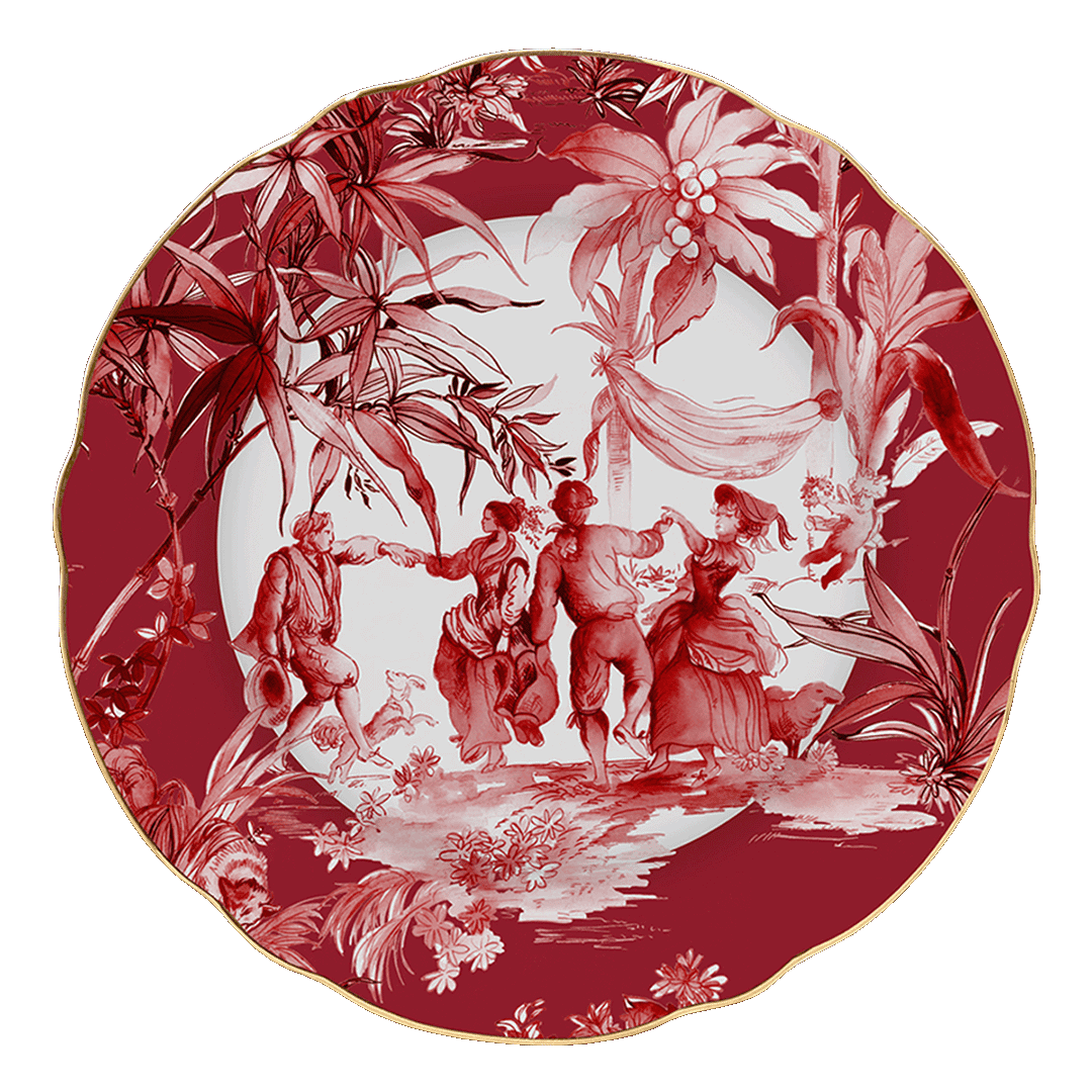 LE ROUGE Prato raso porcelana 1 unidade