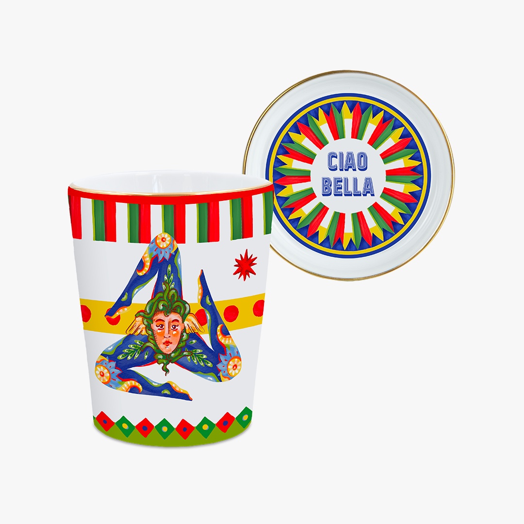 DOLCE VITA Copo c/ pires porcelana Palhaço
